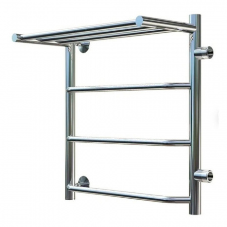 Полотенцесушитель водяной БРАВО ПМ 1П 60х40см из нерж. (боковое подключение 500мм) ПРАВЫЙ СТОП