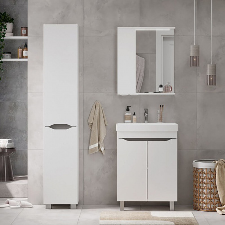 Шкаф-пенал в ванную комнату LAKE 35 (350х296х1895мм)