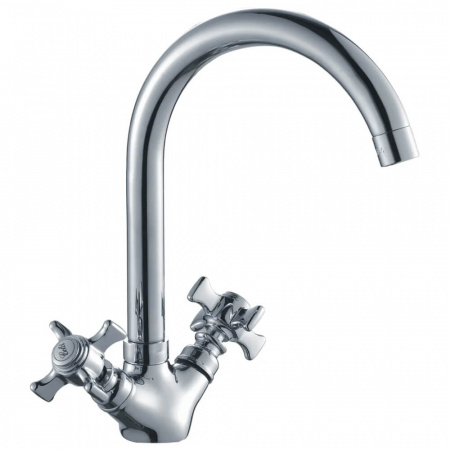 Смеситель на мойку HAIBA HB4624 двуручный (лат.) Смеситель на мойку HAIBA HB4624 двуручный (лат.)