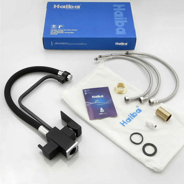 Смеситель для кухни Haiba HB76857 комплектация Смеситель для кухни Haiba HB76857 комплектация