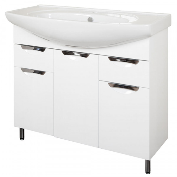 Тумба напольная AquaLine Энигма 100 2 ящика