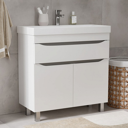 Тумба в ванную комнату LAKЕ 80.2D.1Y под умывальник LAKЕ 80 (9696-80)