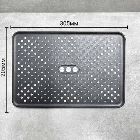 Душевая система HAIBA HB24575-7 ЧЕРНЫЙ лат., пов.излив, лейк.верхн.300х205мм ()