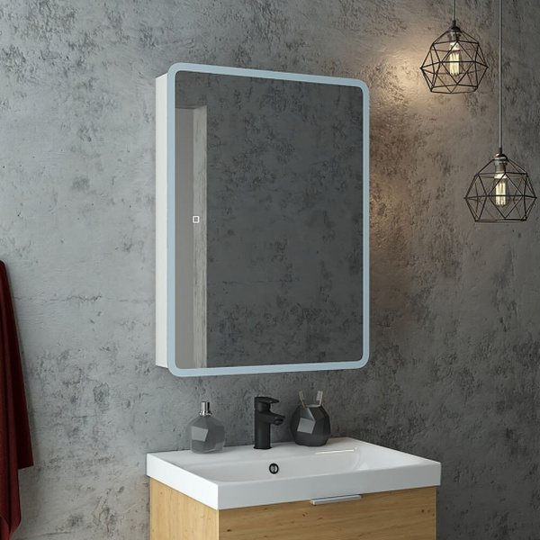 Зеркало со шкафом CONTINENT Emotion МВК028 60х80