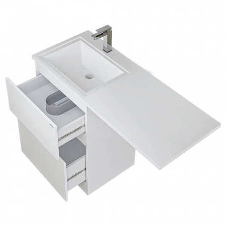 Умывальник мебельный под стиральную машину МАРСАЛ 120 левый с правым кронштейном (1200х482х145мм) 