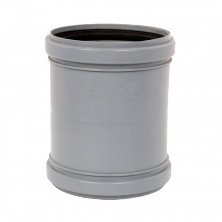 Муфта соединительная ППР Ø110мм СЕРАЯ для внутренней канализации (25)