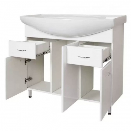 Тумба в ванную комнату ЭНИГМА 100/2 под умывальник ЭНИГМА 100