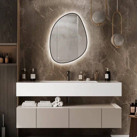 Зеркало МОДЖО/Mojo 60 600х800мм (LED-подсветка, сенсорный выключатель, ореольная подсветка)