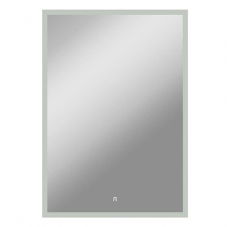 Зеркало FRAME 60 600х800мм (LED-подсветка, сенсорный выключатель,ХОЛОД подсветка, ал. профильБЕЛЫЙ)