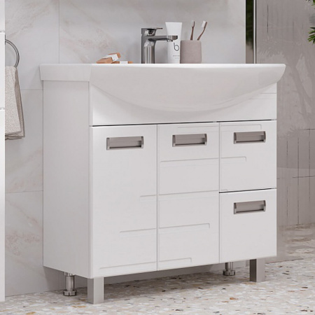 Тумба в ванную комнату JOLI 80.2D.2Y под умывальник БАЛТИКА 80