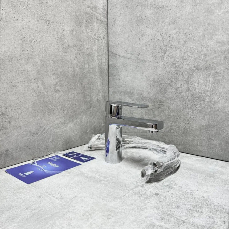 Смеситель на раковину высокий HAIBA HB11617 (лат., 35мм)