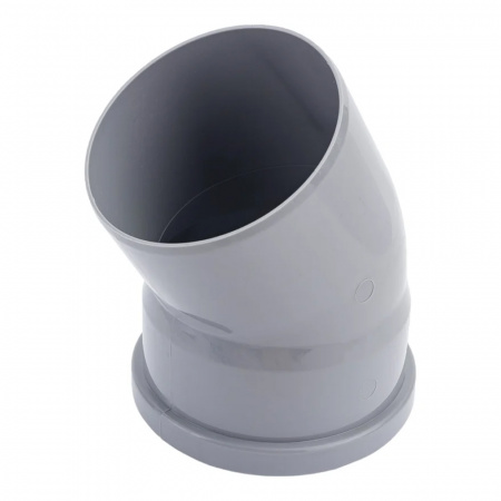 Отвод ППР Ø110мм 30° СЕРЫЙ для внутренней канализации (70)