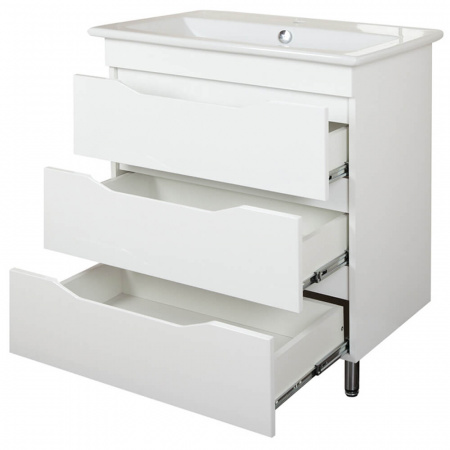 Тумба в ванную комнату ЭЛИНА 75/3 МИНОР под умывальник ЭЛИНА 75