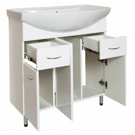 Тумба в ванную комнату БАЛТИКА 80/2 под умывальник БАЛТИКА 80