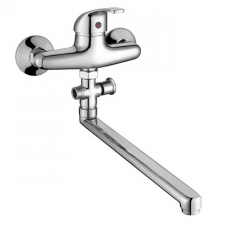 Смеситель на ванну длинный излив DIKALAN D2116 (12) (силум., 40мм)