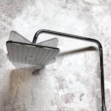 Душевая система HAIBA HB24505 ХРОМ лат., пов.излив, лейк.верхн.290х190мм (4)