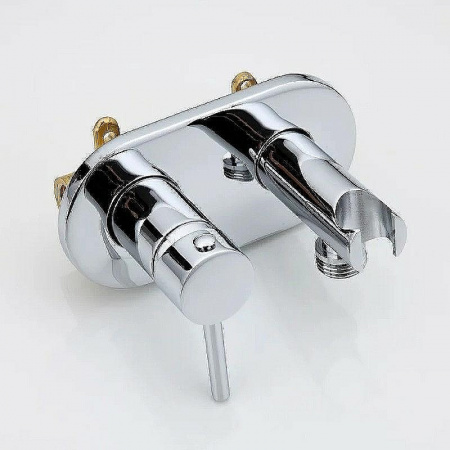 Смеситель настенный встраиваемый с гигиенической лейкой HAIBA HB5515 (лат., картр. 35мм)