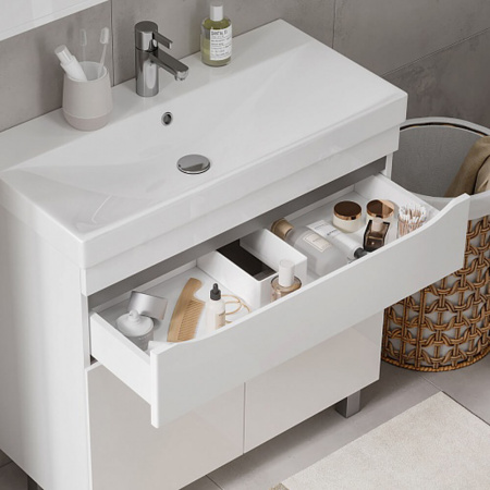 Тумба в ванную комнату LAKЕ 80.2D.1Y под умывальник LAKЕ 80 (9696-80)