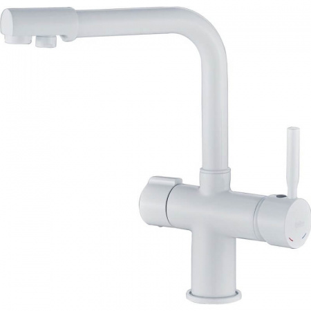 Смеситель на мойку с выходом под фильтр HAIBA HB70088-8 БЕЛЫЙ (лат., 35мм)