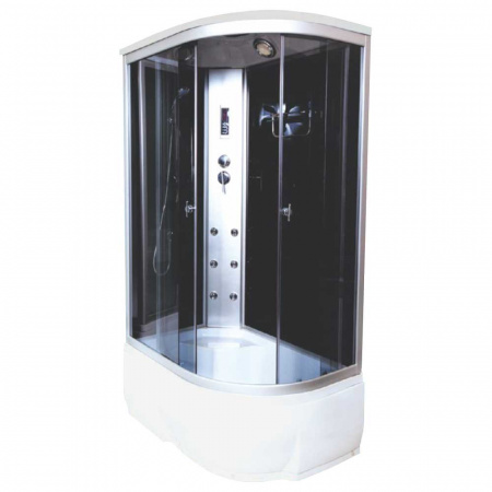 Душевая кабина 1200х800х2150мм с г/м, ВЫСОКИЙ поддон, стекло ТОНИРОВАННОЕ ВМ-886 L левая