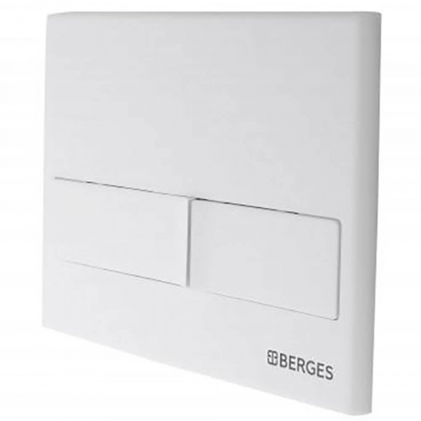 Клавиша смыва Berges Novum L4 040014 Soft Touch белая