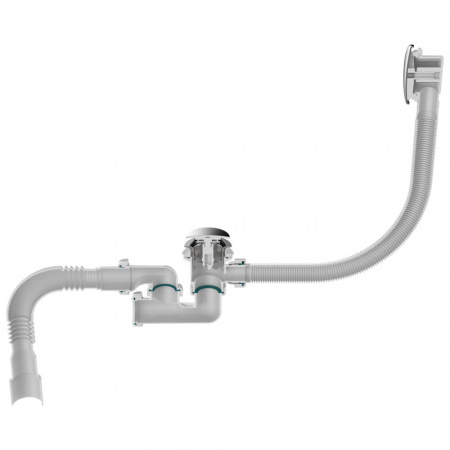 Сифон для ванны регулир. 1 1/2х40 клик-клак пер авт широк. гриб хром гт 40х40/50 V512-18-MR (18)