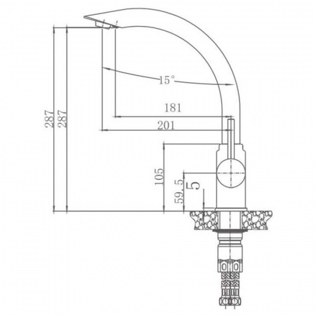 Смеситель на мойку с выходом под фильтр HAIBA HB70304 НЕРЖ.СТАЛЬ (нерж., 35мм) Смеситель на мойку с выходом под фильтр HAIBA HB70304 НЕРЖ.СТАЛЬ (нерж., 35мм)