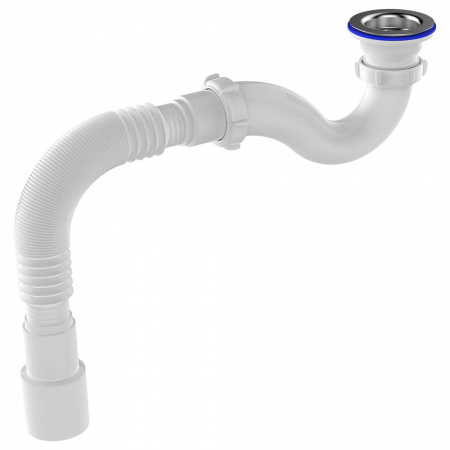 Сифон для душевого поддона 1 1/2"х40 с мет.реш. с г.т. 40х40/50 V145-45-MR (45)