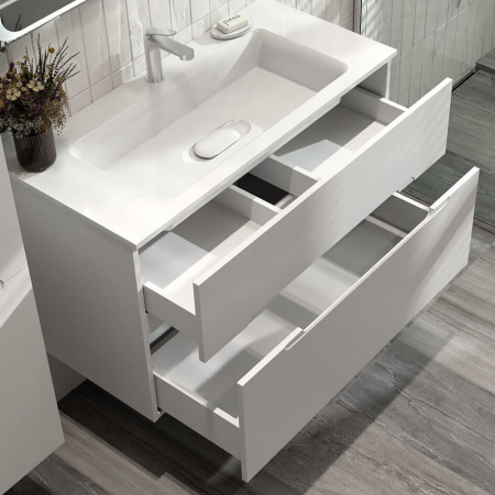 Тумба в ванную комнату подвесная MODUL 100 под умывальник MODUL 100