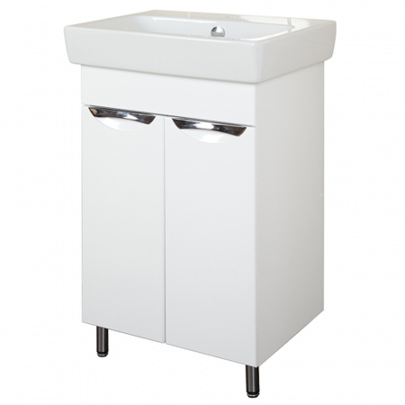 Тумба в ванную комнату НЕО 55 ВРЕЗНЫЕ РУЧКИ под умывальник НЕО 55