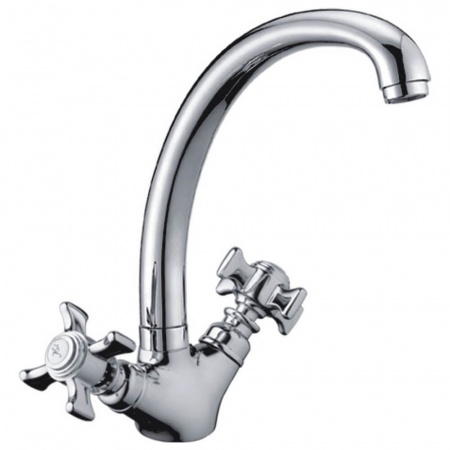 Смеситель на мойку HAIBA HB4724 двуручный (лат.) Смеситель на мойку HAIBA HB4724 двуручный (лат.)