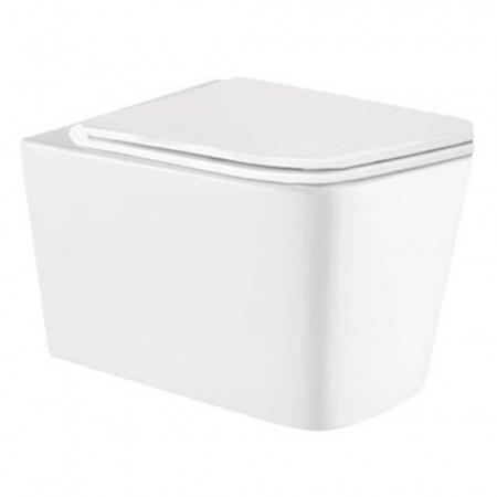 Унитаз подвесной ALKORA TORMENTA безободковый, сиденье легкосъемное тонкое, дюропласт, микролифт