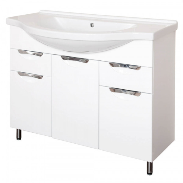 Тумба напольная AquaLine Эльбрус 100 2 ящика