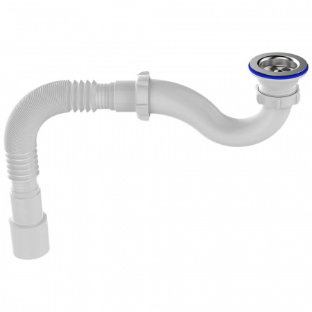 Сифон для душевого поддона 1 1/2"х40 с мет.реш. с г.т. 40х40/50 V145-45-MR (45)