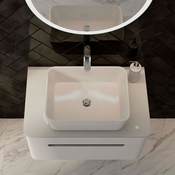 Тумба подвесная со столешницей Jorno Shine 75