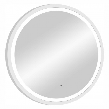Зеркало СТИЛЬ/Style White D600мм(LED-подсветка, бесконтактный сенсорный выключатель, рама МДФ БЕЛЫЙ)