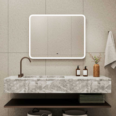 Зеркало DEMURE 70 700х500мм (LED-подсветка, бесконтактный сенсорный выключатель)