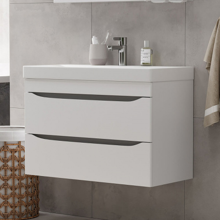 Тумба в ванную комнату подвесная LAKE 80.2Y под умывальник LAKЕ 80 (9696-80) 