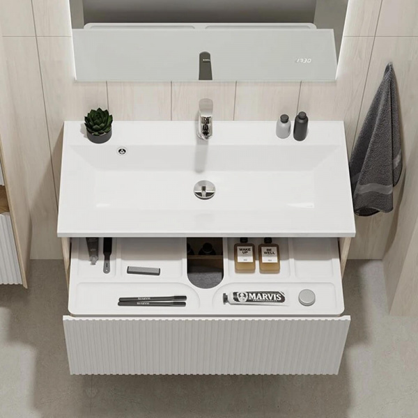 Тумба подвесная Jorno Tossony 90 Сонома светлая