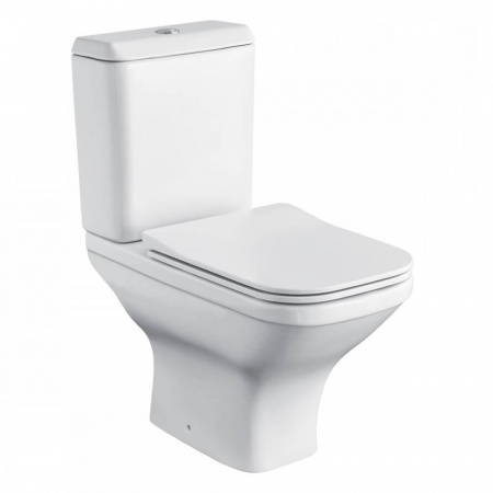 Унитаз-компакт "ЛАЙН RIMLESS безободковый, сиденье ДЮРОПЛАСТ, ТОНКОЕ, МИКРОЛИФТ, арматура 2-режимная