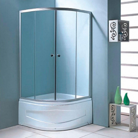 Душевой уголок 90х90х195 ВЫСОКИЙ поддон, стекло МАТОВОЕ 4мм ВМ-8140