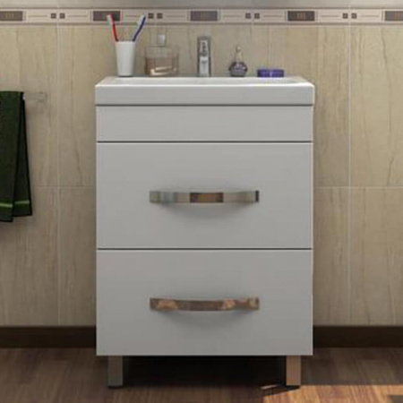 Тумба в ванную комнату КВАДРО 60 под умывальник СОМО 60  Тумба в ванную комнату КВАДРО 60 под умывальник СОМО 60