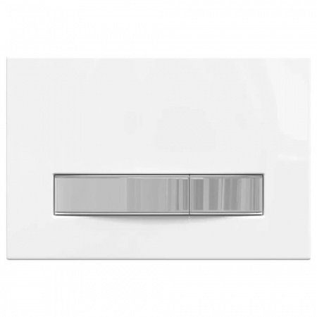 Инсталляция BERGES АТОМ Line 410, кнопка белая/глянцевый хром, 040341 (410х1150х160мм)