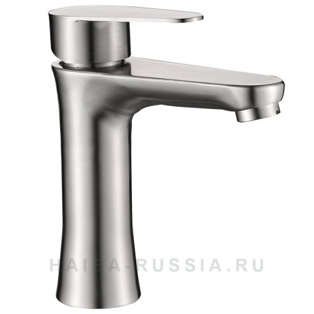 Смеситель на раковину HAIBA HB10802 НЕРЖ. СТАЛЬ (лат., 35мм)