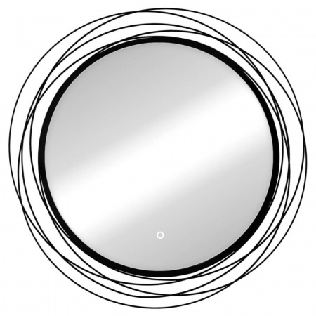 Зеркало MIREL D750мм (LED-подсветка, сенсорный выключатель, ореольная подсветка)