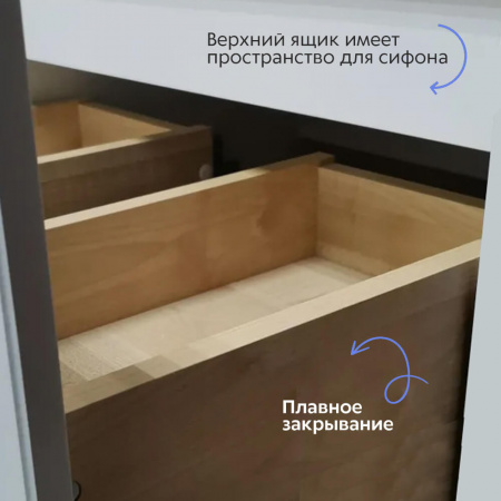 Тумба в ванную комнату подвесная ПРАКТИК 80/2 под умывальник CLASSIC 80/ СЛИМ 80 Тумба в ванную комнату подвесная ПРАКТИК 80/2 под умывальник CLASSIC 80/ СЛИМ 80