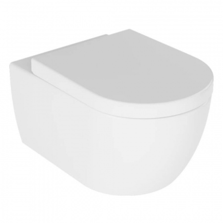 Унитаз подвесной Quarter Bath DEEP безободковый, сиденье легкосъемное тонкое, дюропласт, микролифт