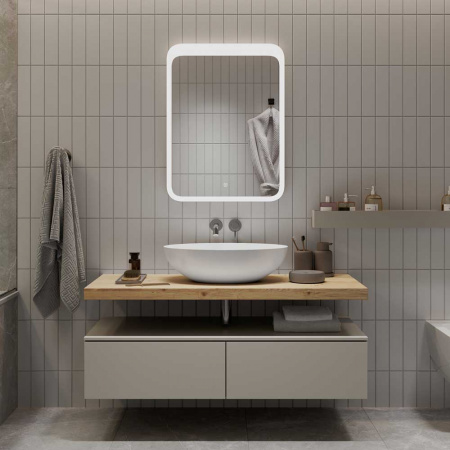 Зеркало ЛАЦИО/Lacio 60 600х800мм (LED-подсветка, сенсорный выключатель)