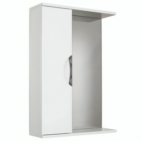 Шкаф зеркальный ПАНДА 55 ВРЕЗНЫЕ РУЧКИ универсальный 