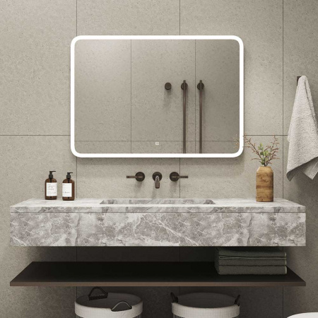 Зеркало ДЕМУР/Demure 100 1000x700мм (LED-подсветка, сенсорный выключатель)